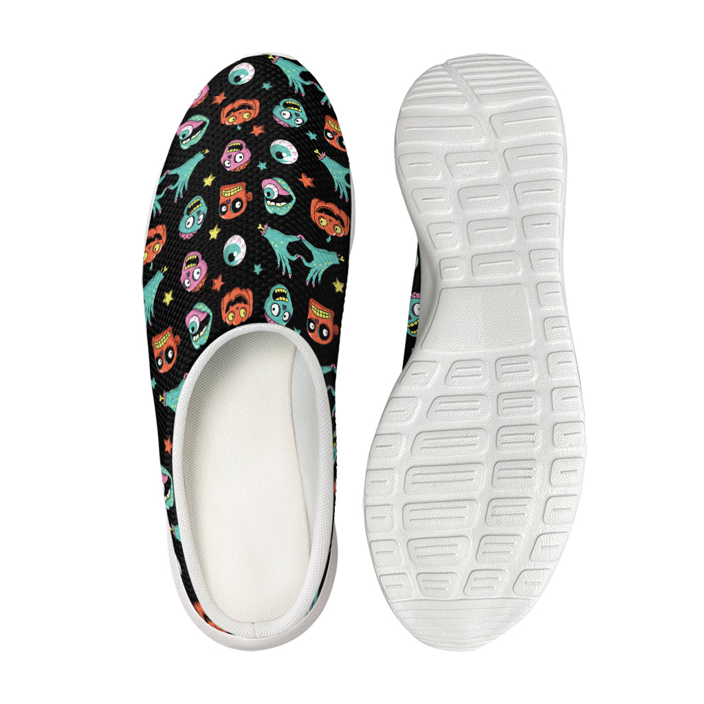 Halloween Zombie Pattern Print Mesh Casual Shoes