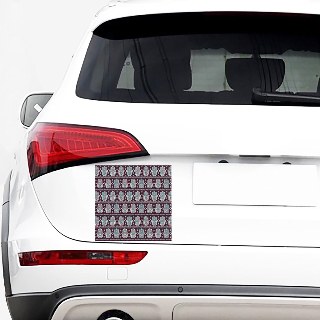 Hamsa Symbol Pattern Print Car Sticker