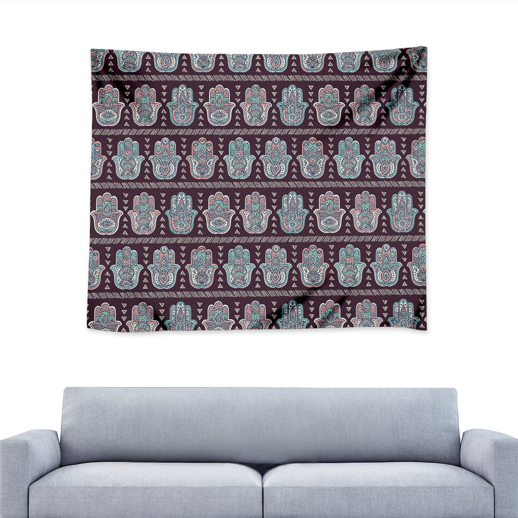 Hamsa Symbol Pattern Print Tapestry