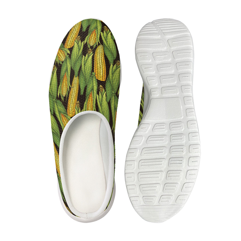 Hand-Drawn Corncob Pattern Print Mesh Casual Shoes