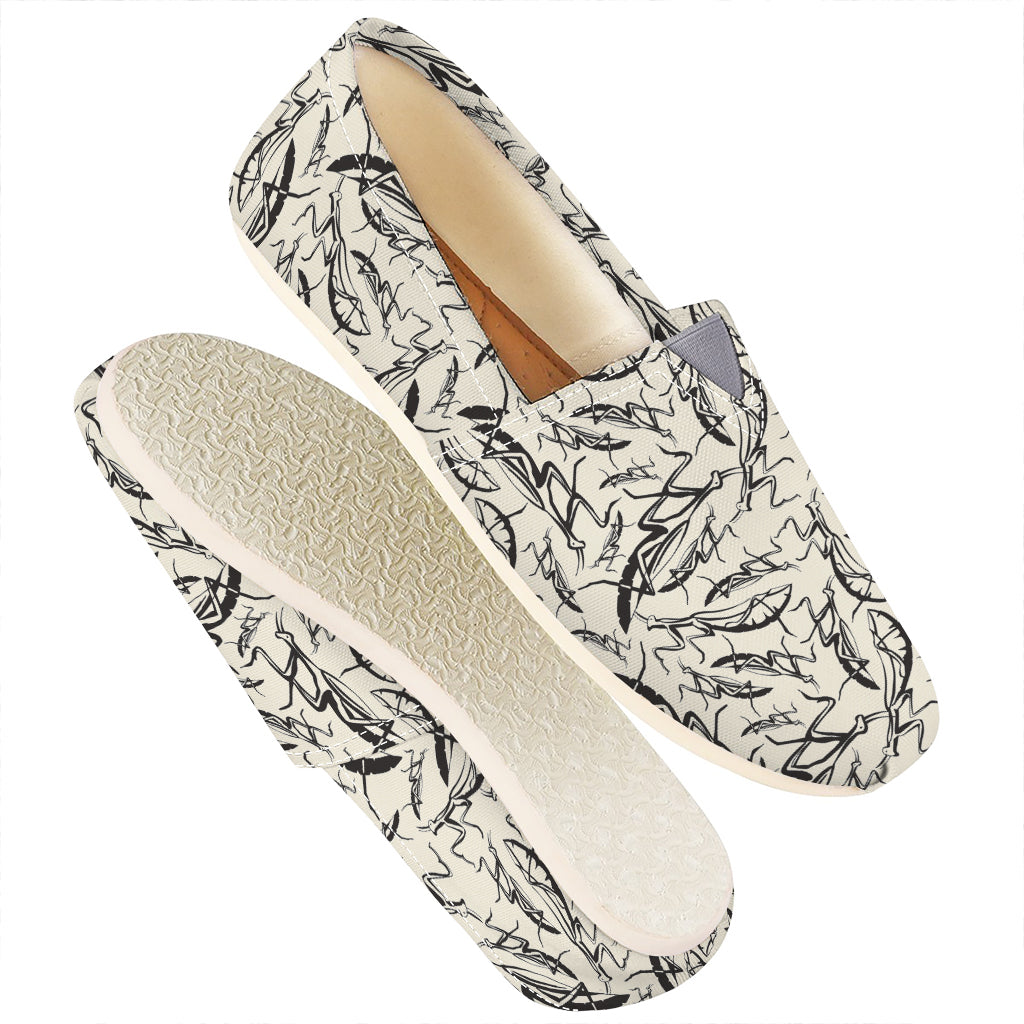 Hand Drawn Mantis Pattern Print Casual Shoes