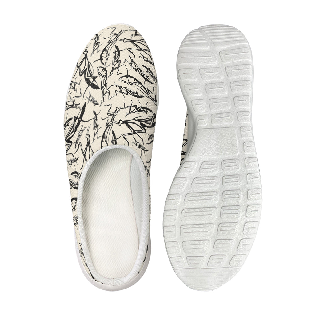 Hand Drawn Mantis Pattern Print Mesh Casual Shoes