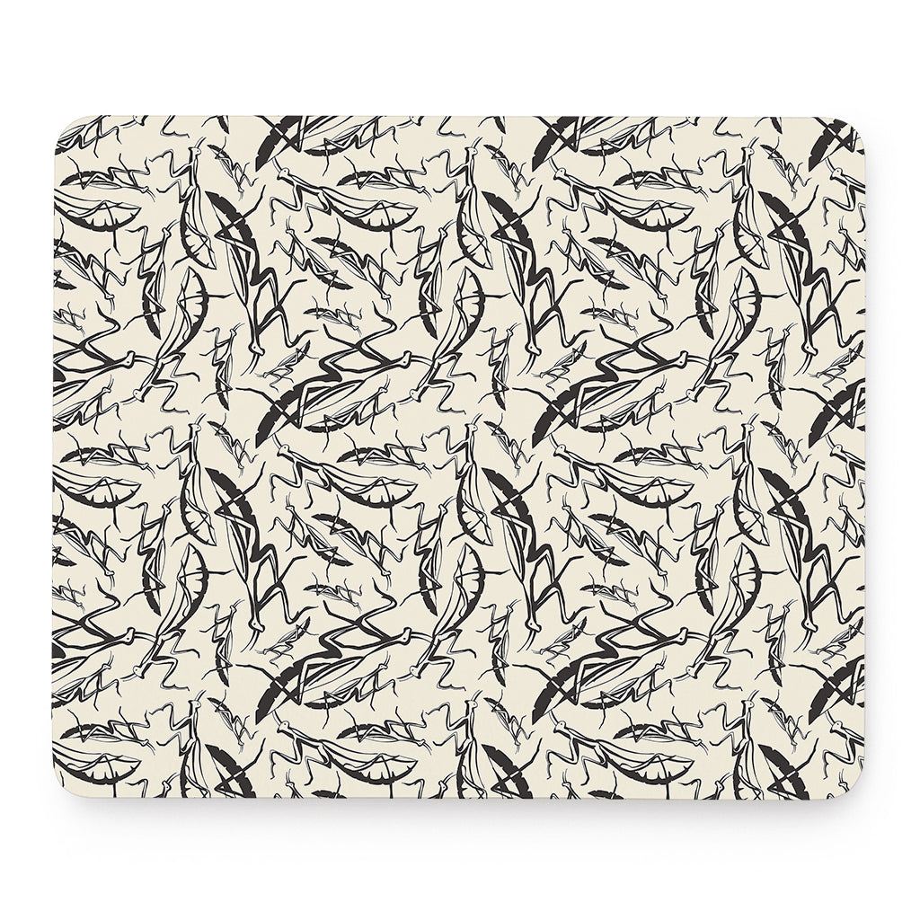 Hand Drawn Mantis Pattern Print Mouse Pad
