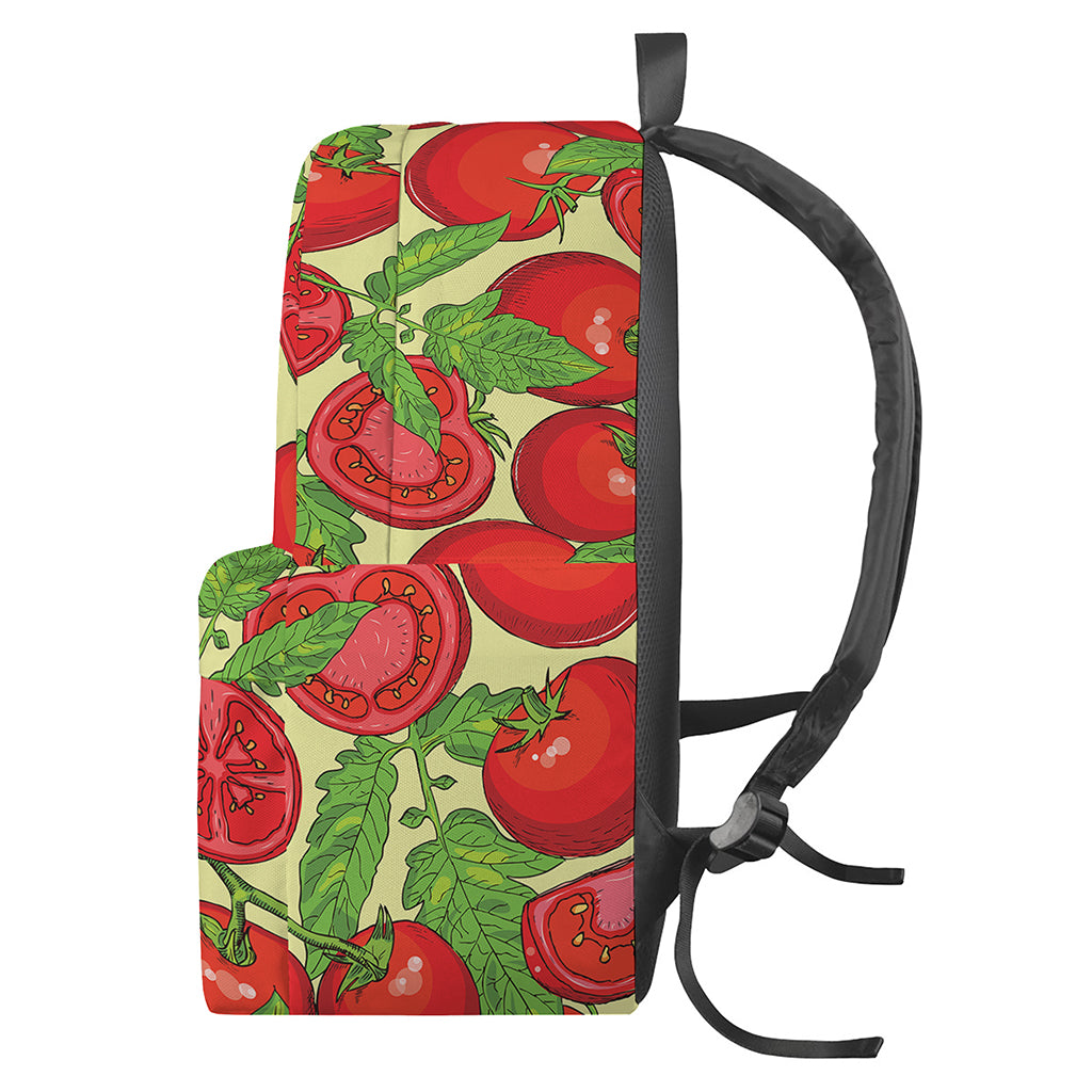 Hand Drawn Tomato Pattern Print Backpack