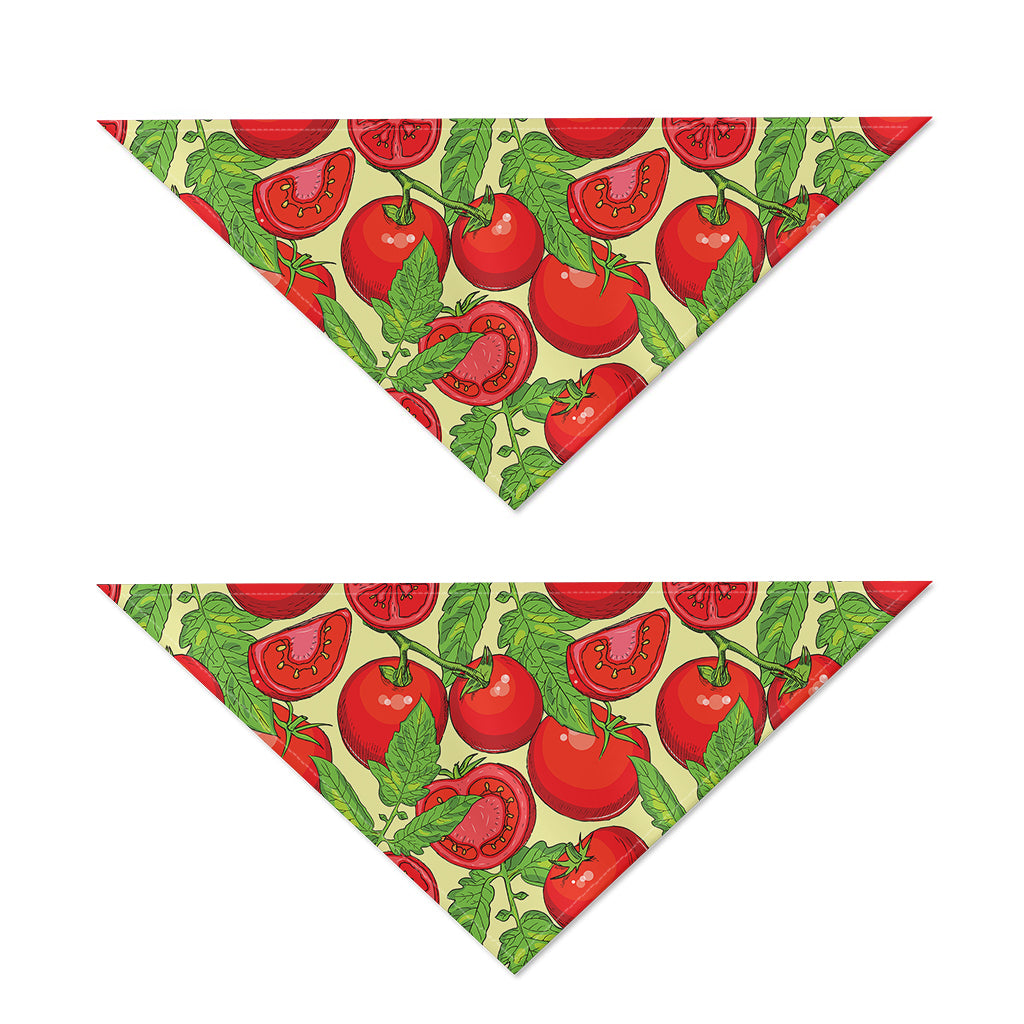 Hand Drawn Tomato Pattern Print Dog Bandana