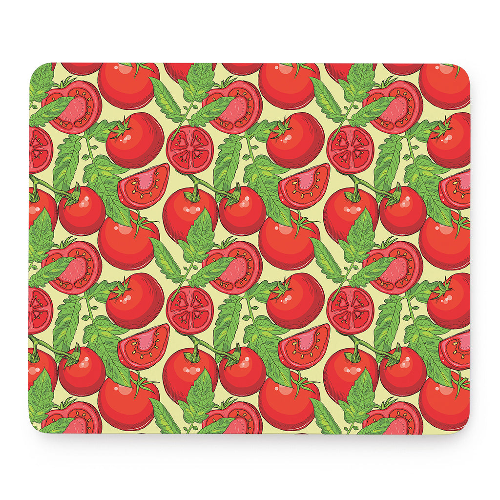 Hand Drawn Tomato Pattern Print Mouse Pad