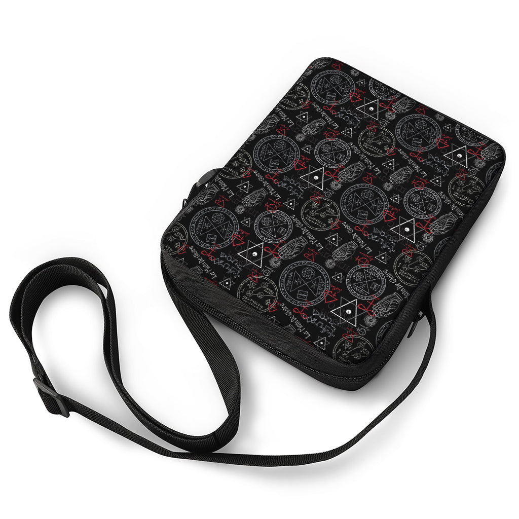 Hand Of Glory Black Magic Witch Print Rectangular Crossbody Bag