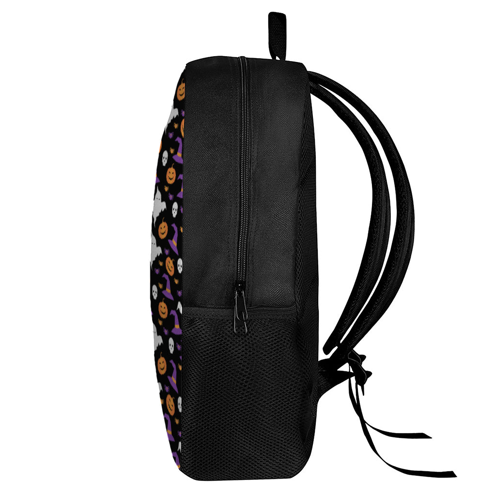 Happy Halloween Ghost Pattern Print 17 Inch Backpack