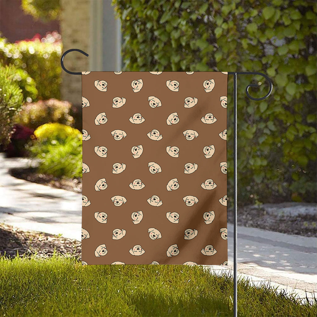 Happy Labrador Retriever Pattern Print House Flag