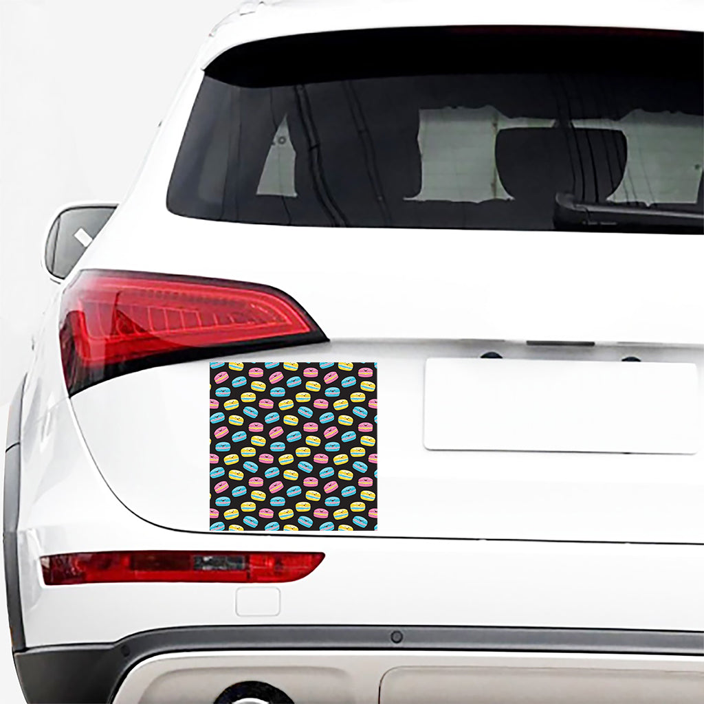 Happy Macarons Pattern Print Car Sticker