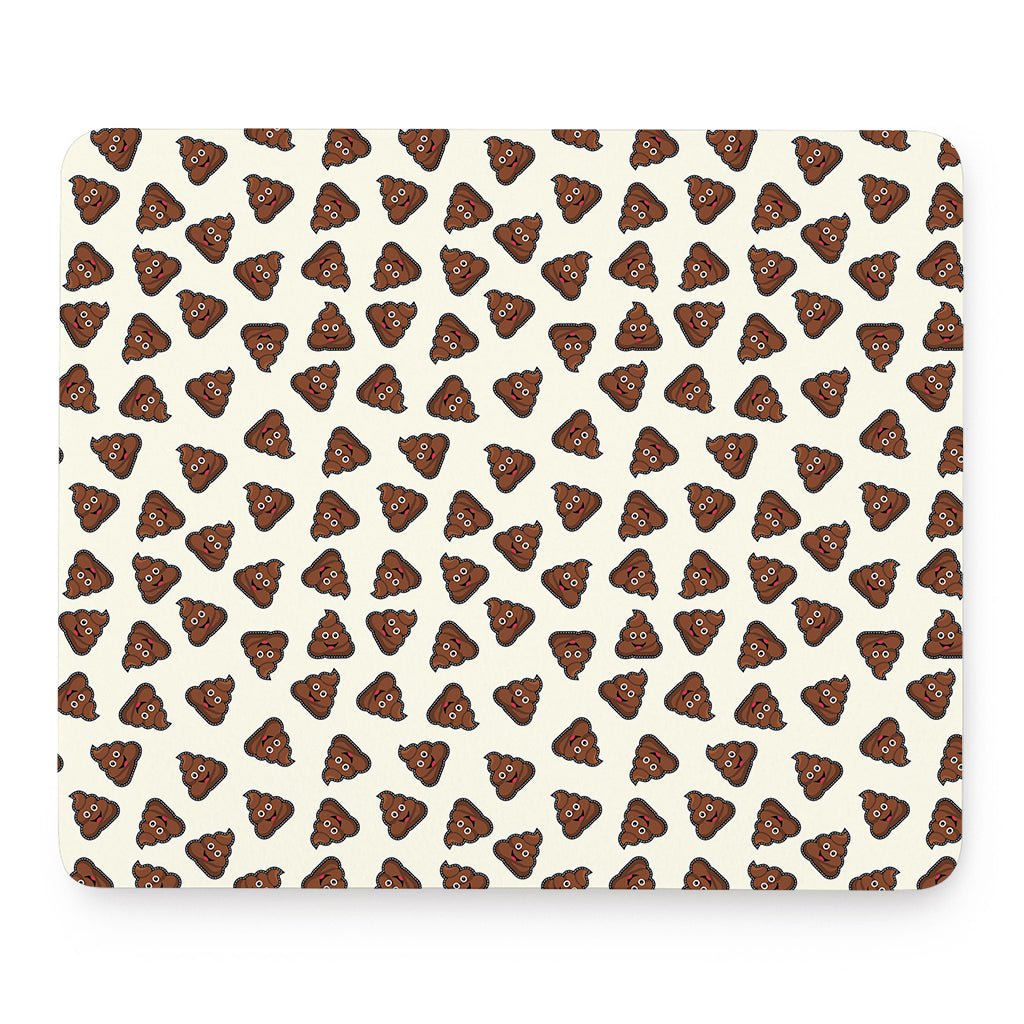 Happy Poop Pattern Print Mouse Pad