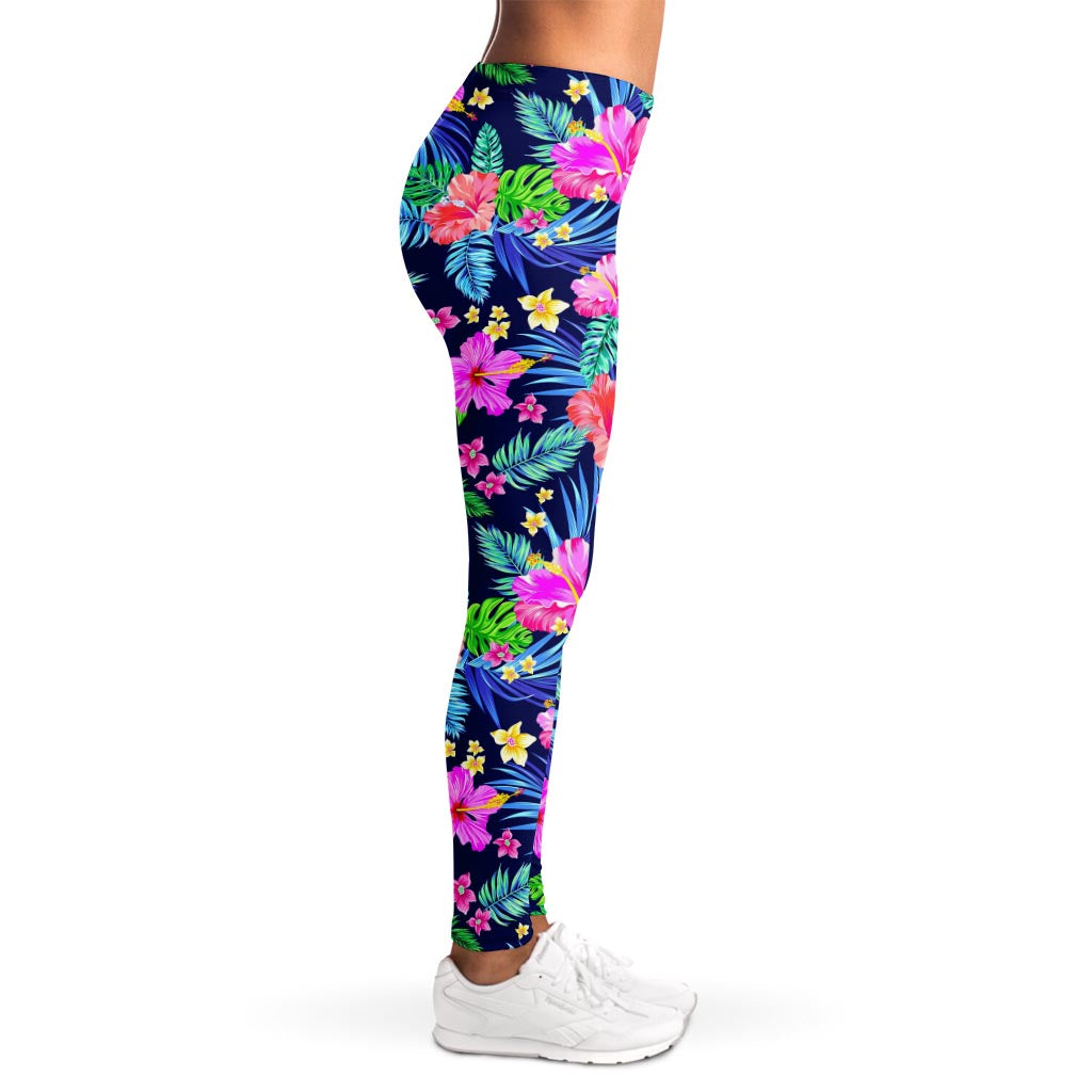 Hawaii Exotic Flowers Pattern Print Women's Leggings