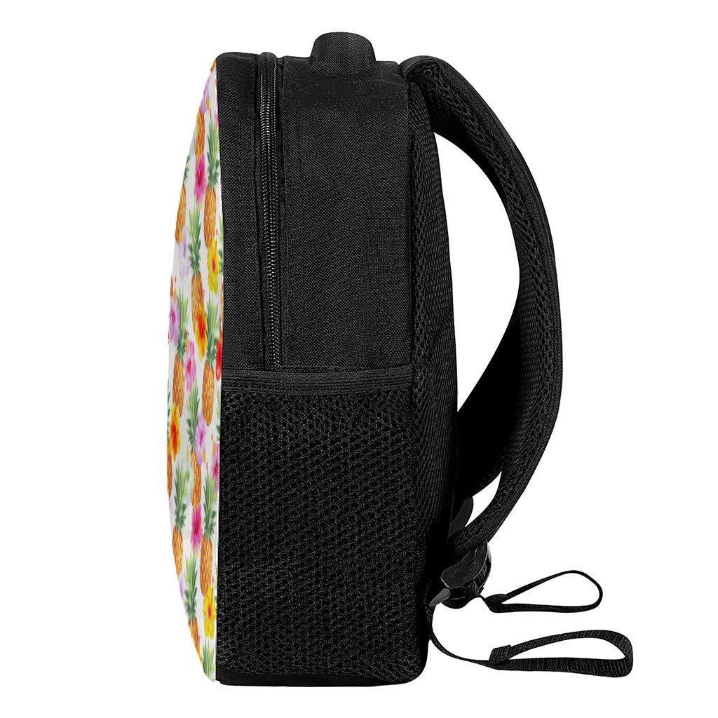 Hawaii Hibiscus Pineapple Pattern Print Casual Backpack
