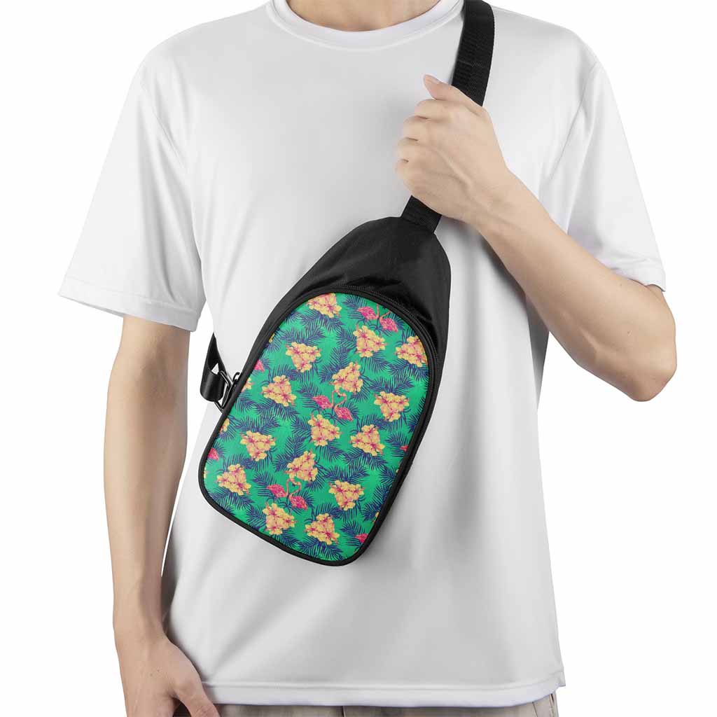 Hawaii Tropical Paradise Pattern Print Chest Bag