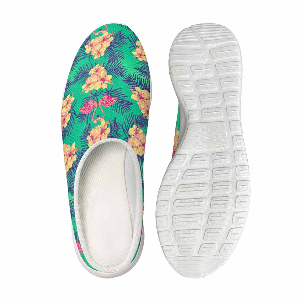 Hawaii Tropical Paradise Pattern Print Mesh Casual Shoes