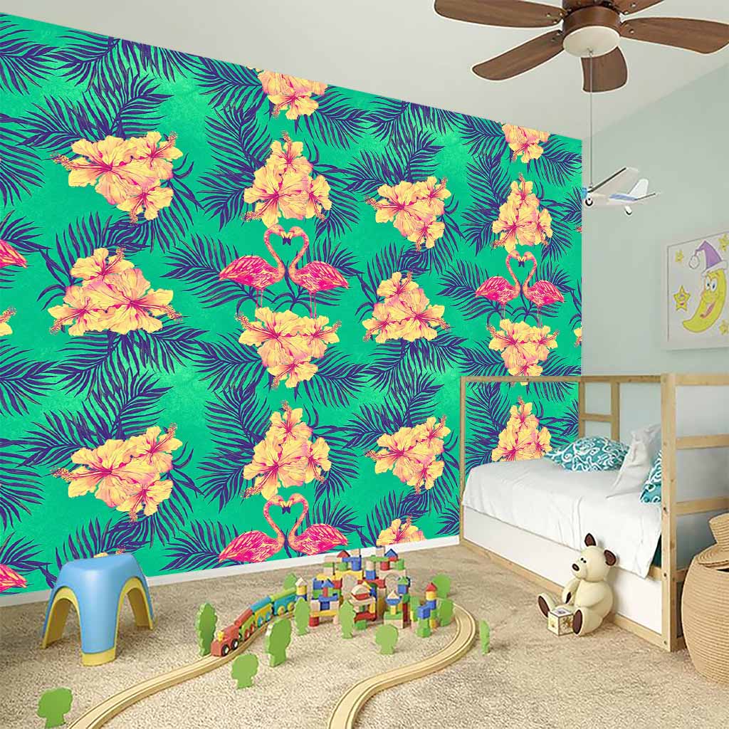 Hawaii Tropical Paradise Pattern Print Wall Sticker