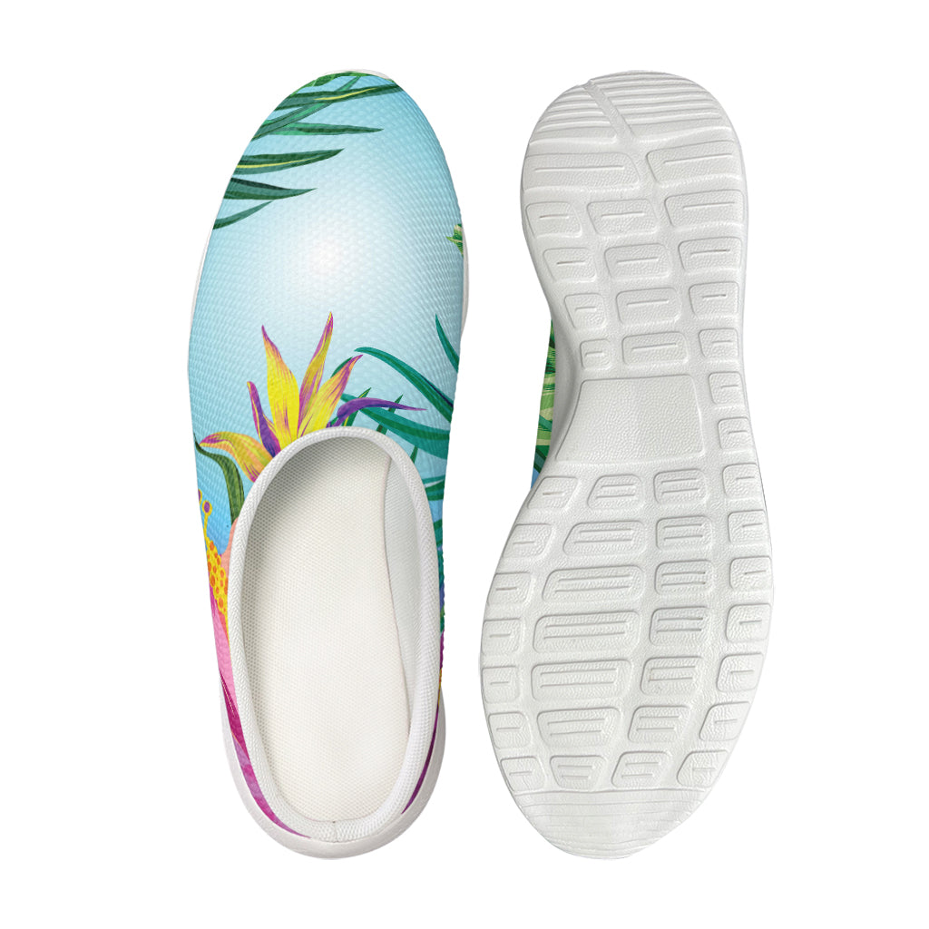 Hawaiian Aloha Flower Print Mesh Casual Shoes