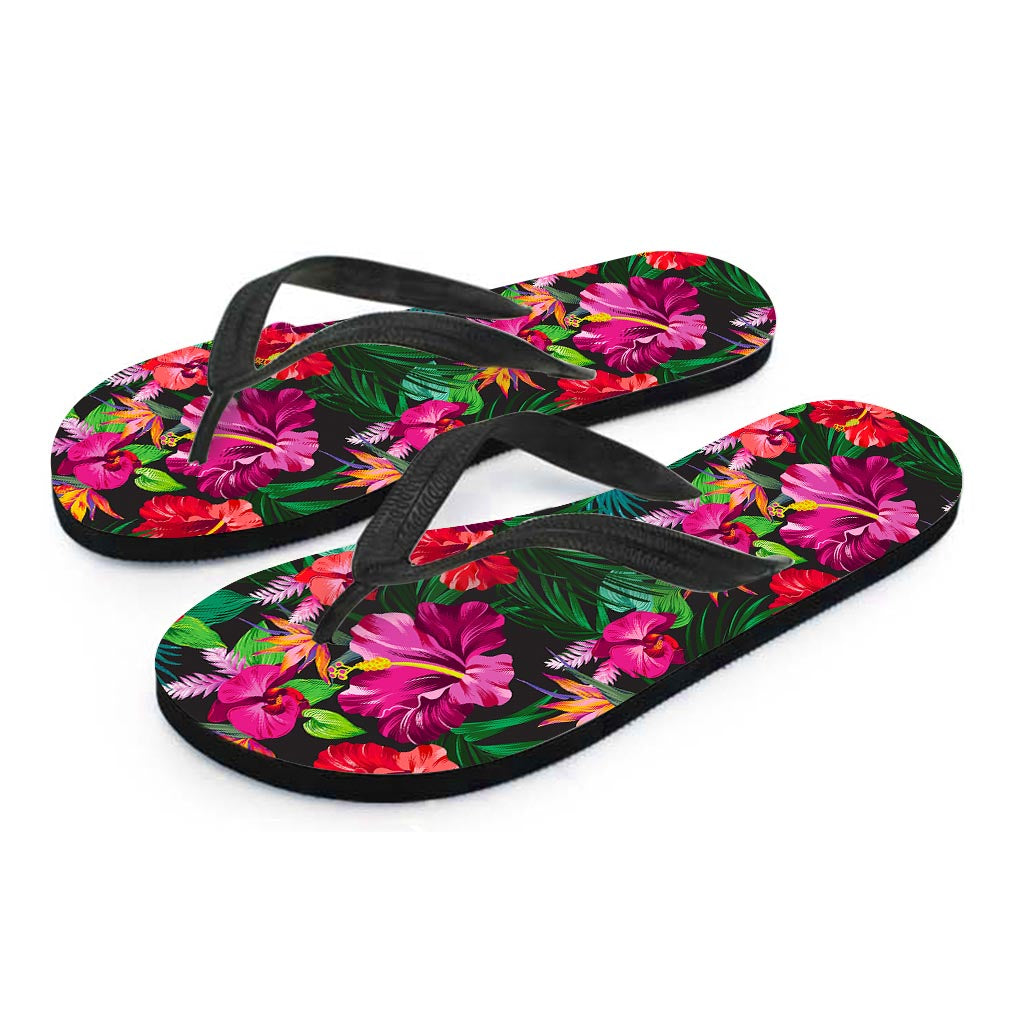 Hawaiian Floral Flowers Pattern Print Flip Flops
