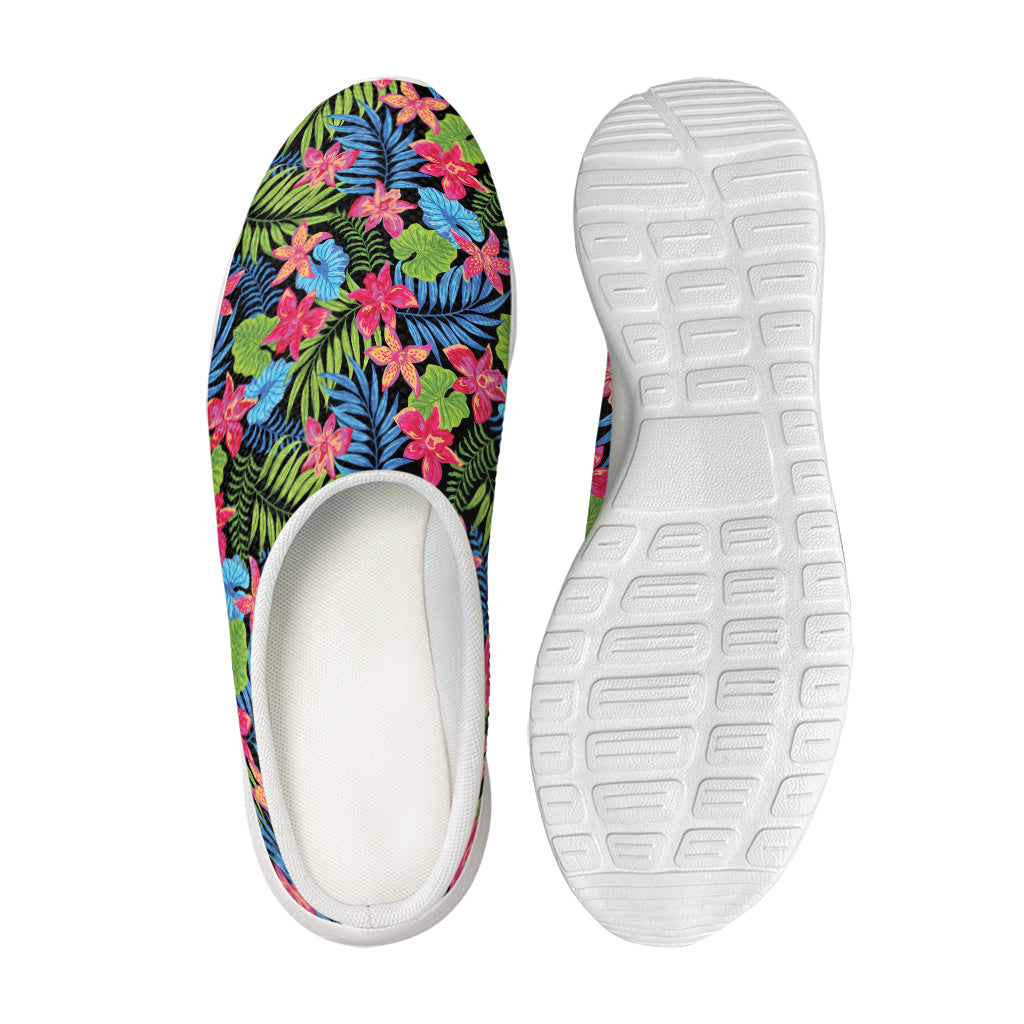 Hawaiian Floral Pattern Print Mesh Casual Shoes