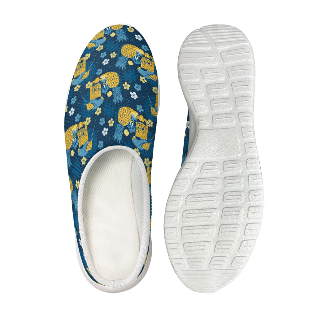 Hawaiian Tiki Pattern Print Mesh Casual Shoes