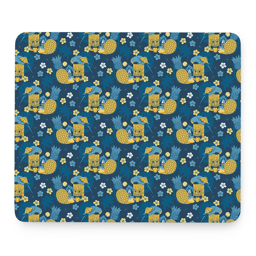 Hawaiian Tiki Pattern Print Mouse Pad