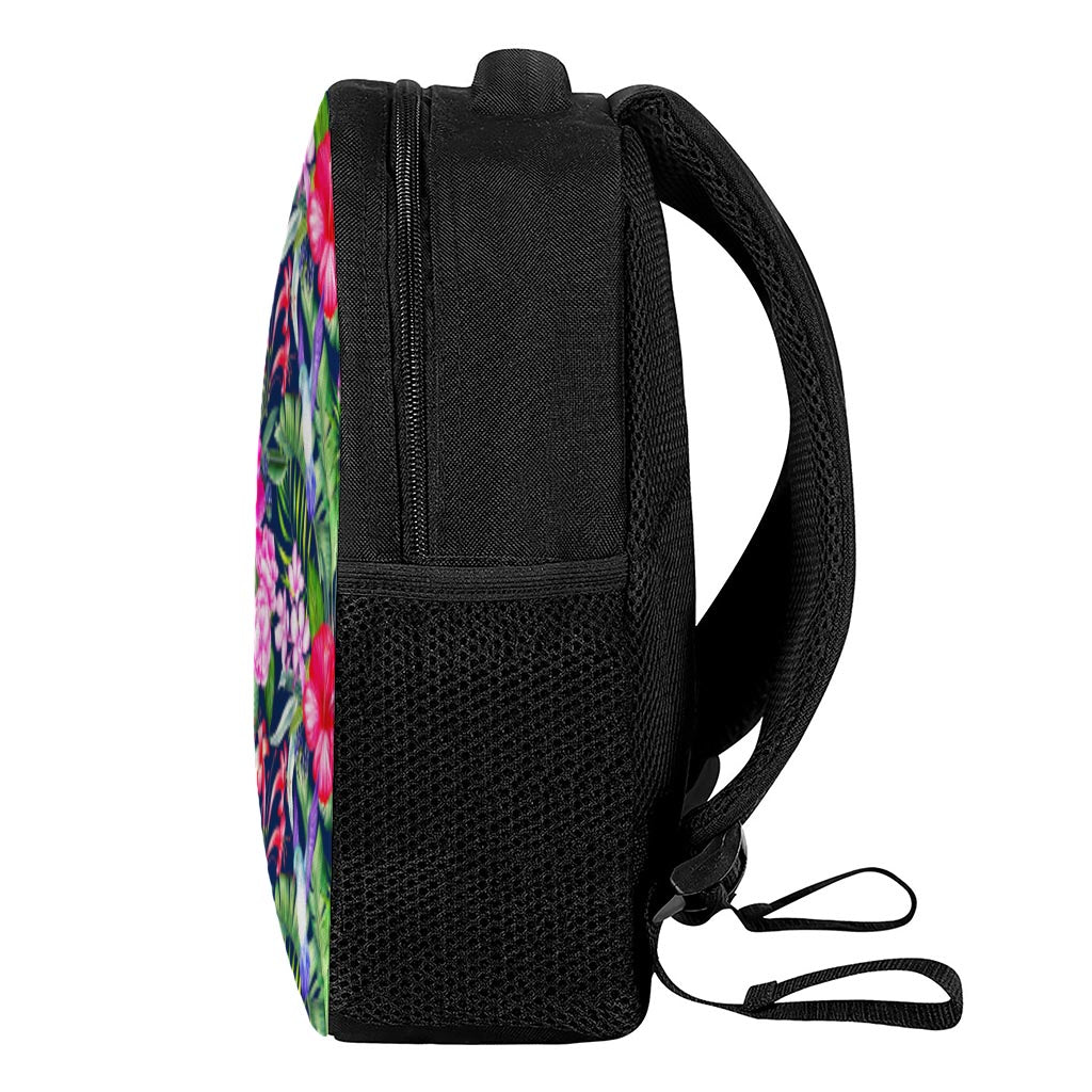 Hawaiian Tropical Birds Pattern Print Casual Backpack
