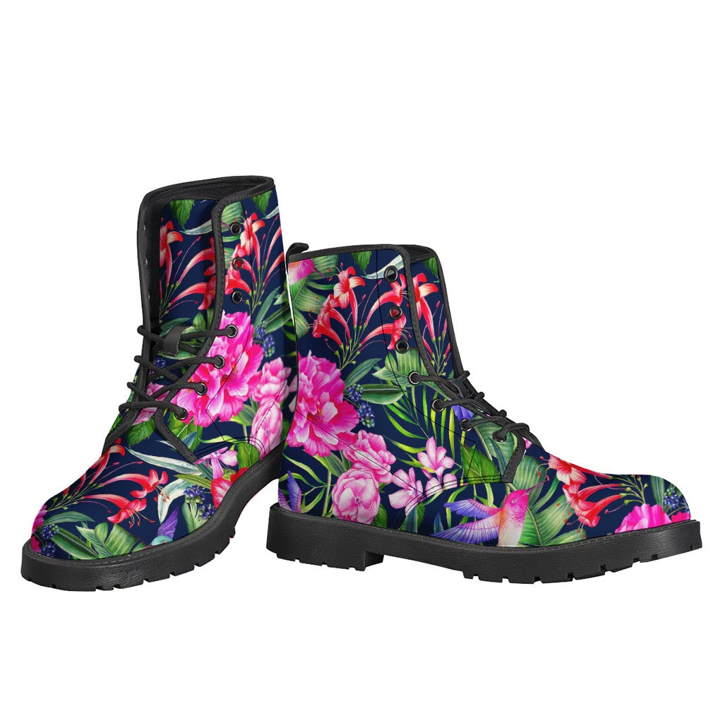 Hawaiian Tropical Birds Pattern Print Backpack