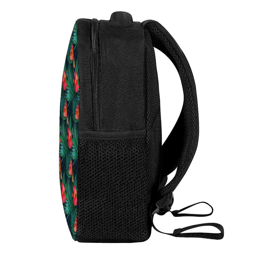 Hawaiian Tropical Flowers Pattern Print Casual Backpack
