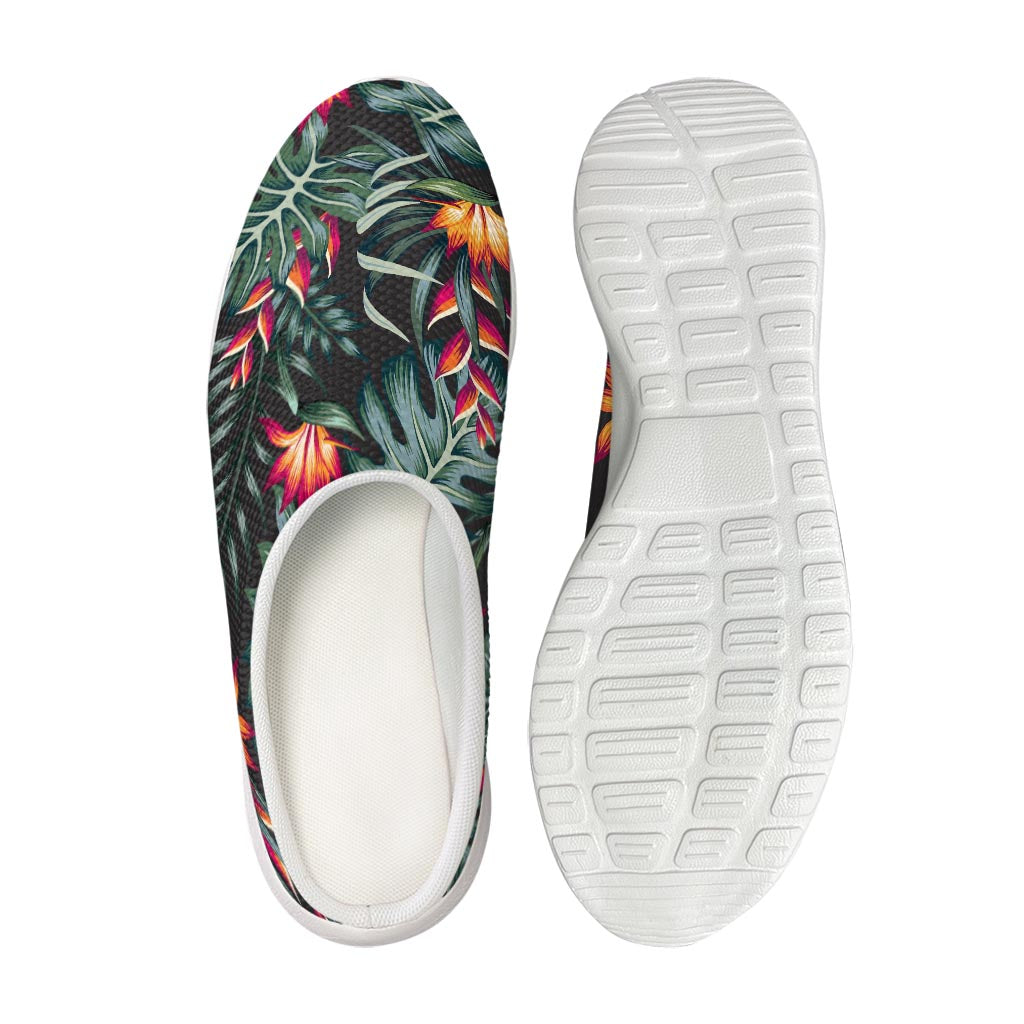 Hawaiian Tropical Plants Pattern Print Mesh Casual Shoes