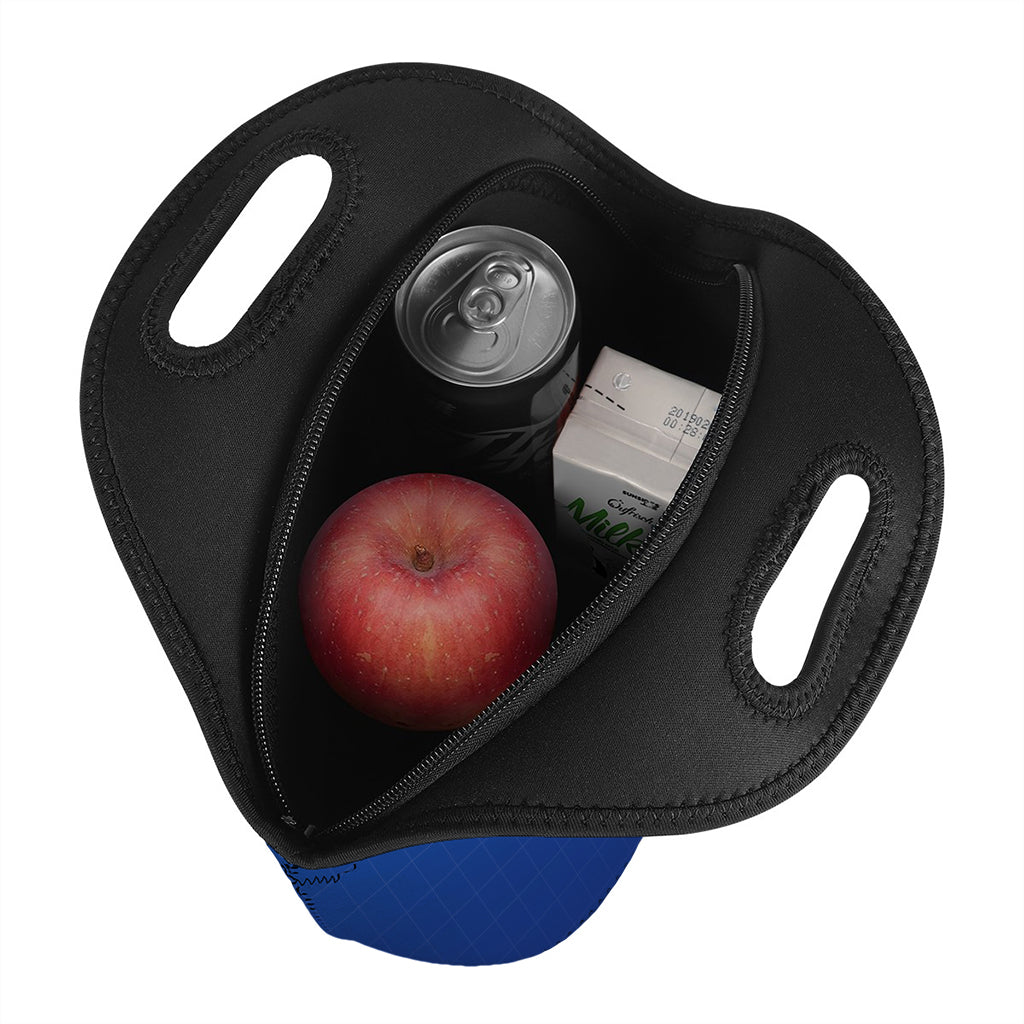 Heartbeat Cardiogram Print Neoprene Lunch Bag