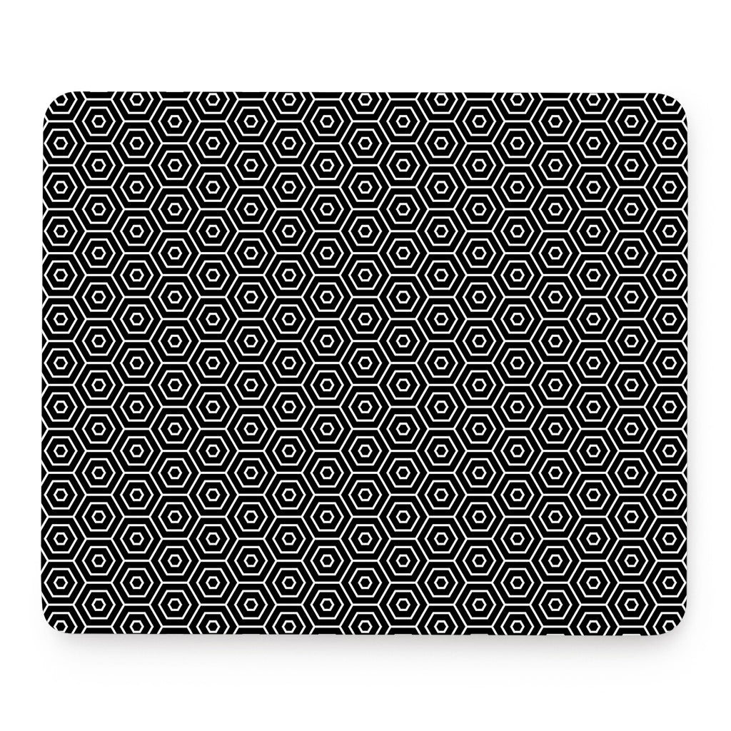 Hexagon Geometric Pattern Print Mouse Pad