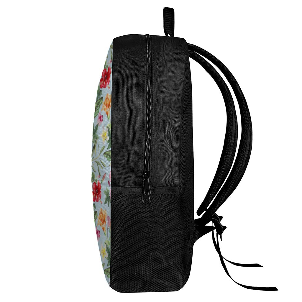 Hibiscus Flower Floral Pattern Print 17 Inch Backpack