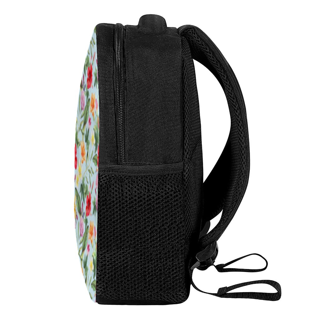 Hibiscus Flower Floral Pattern Print Casual Backpack