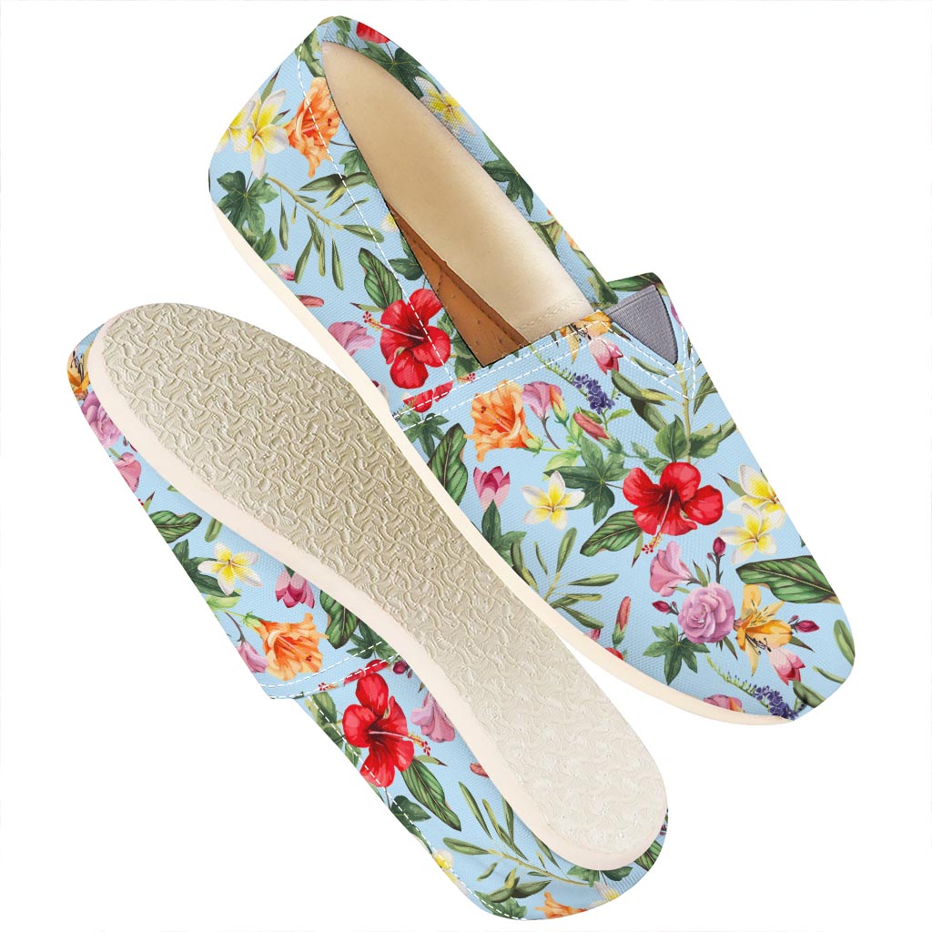 Hibiscus Flower Floral Pattern Print Casual Shoes