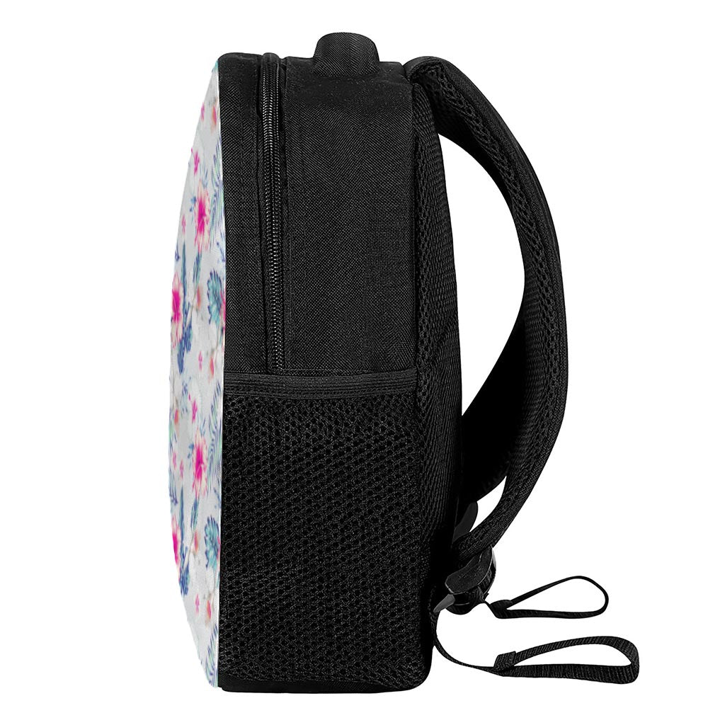 Hibiscus Orchids Hawaii Pattern Print Casual Backpack