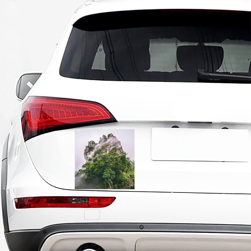 High Mountain Print Car Sticker