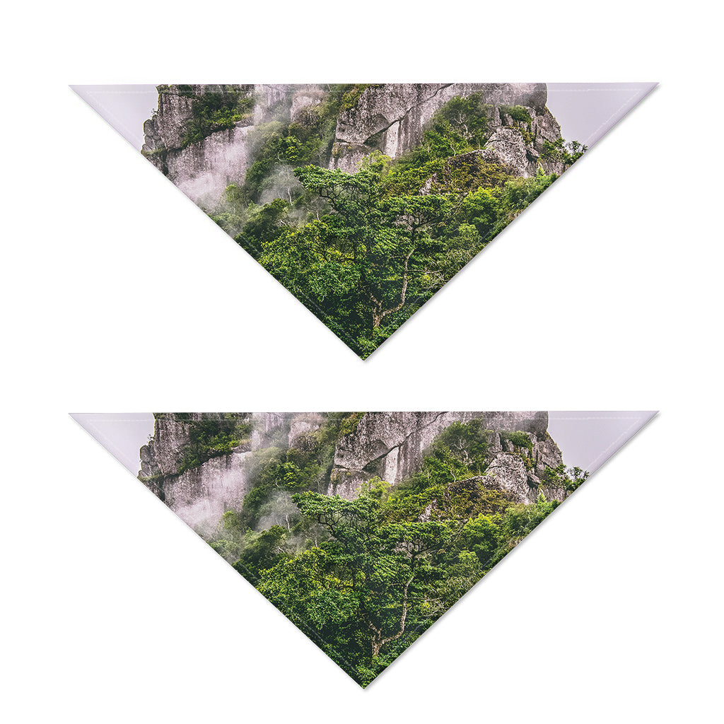 High Mountain Print Dog Bandana