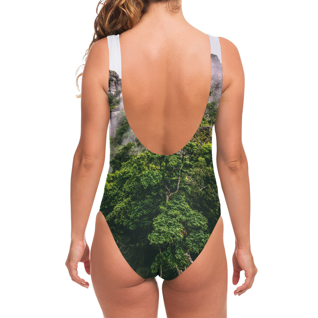 High Mountain Print One Piece Swimsuit