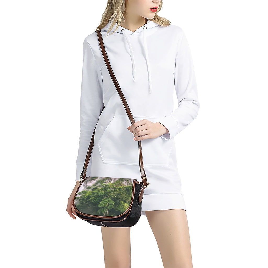 High Mountain Print Saddle Bag