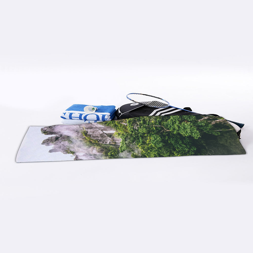 High Mountain Print Sports Towel