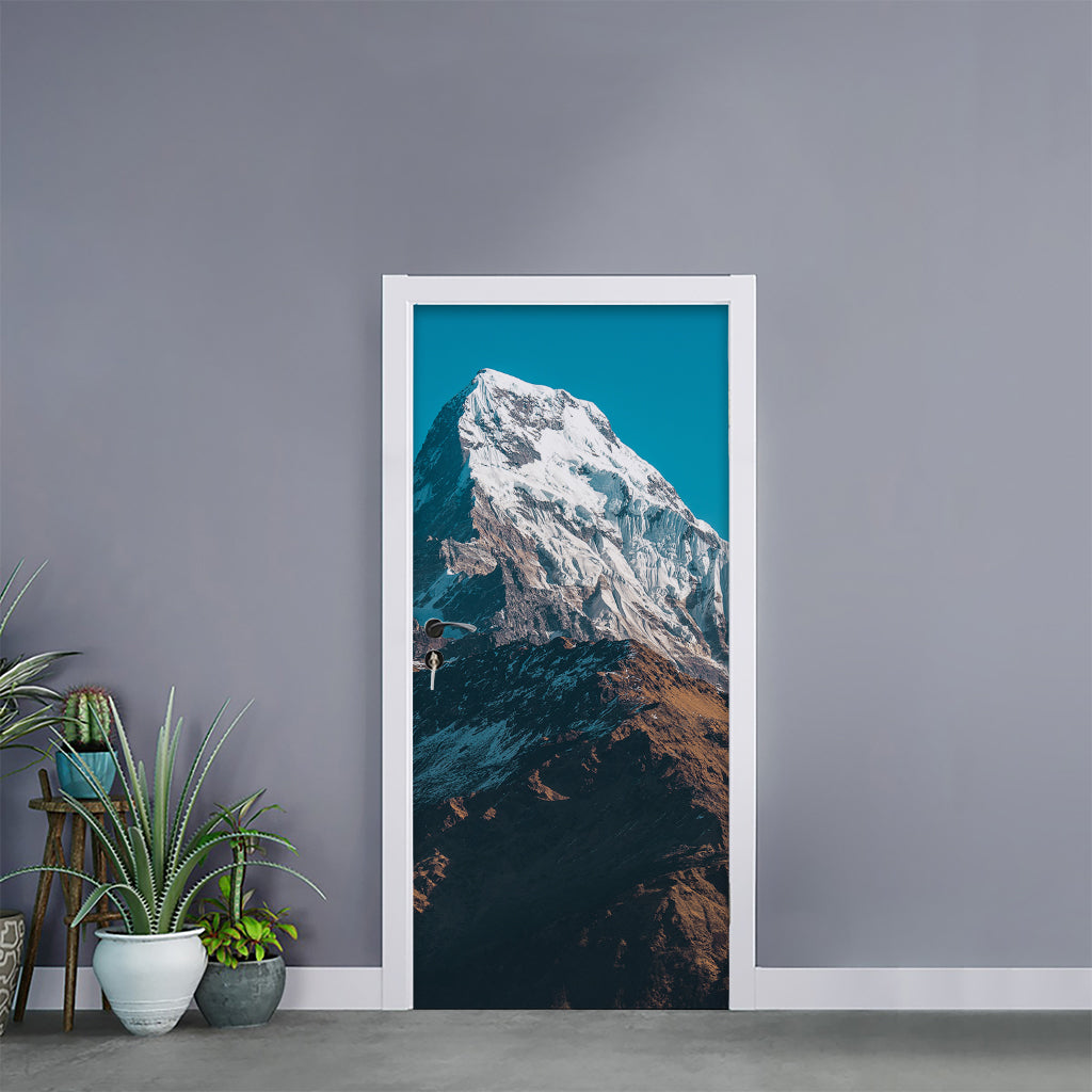 Himalaya Mountain Print Door Sticker
