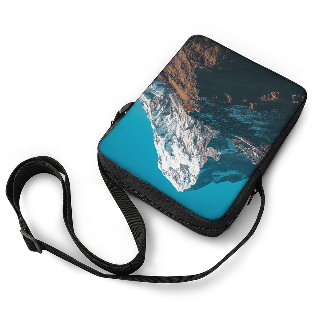 Himalaya Mountain Print Rectangular Crossbody Bag