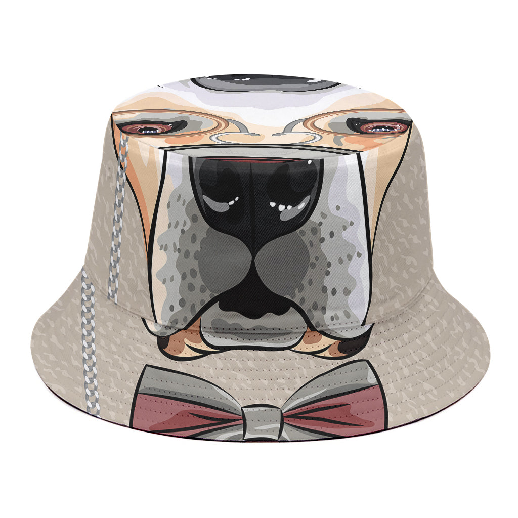 Hipster Labrador Retriever Print Bucket Hat
