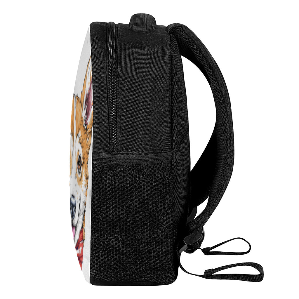 Hipster Pembroke Welsh Corgi Print Casual Backpack