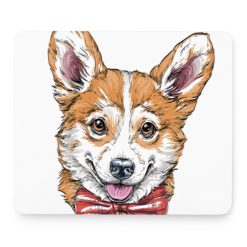 Hipster Pembroke Welsh Corgi Print Mouse Pad