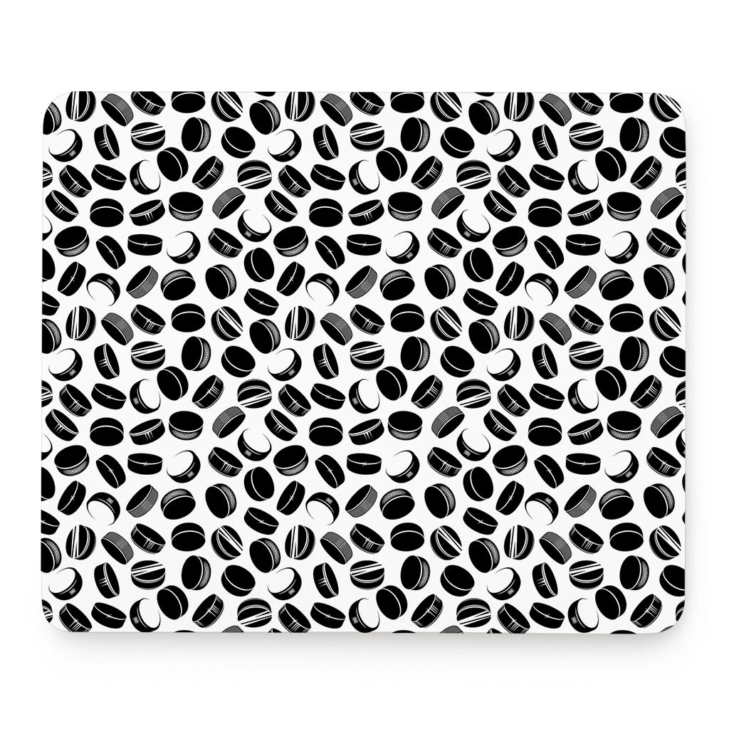 Hockey Puck Pattern Print Mouse Pad