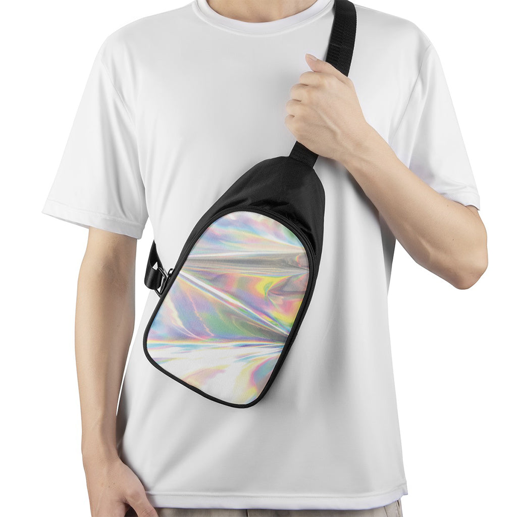 Holographic Art Print Chest Bag