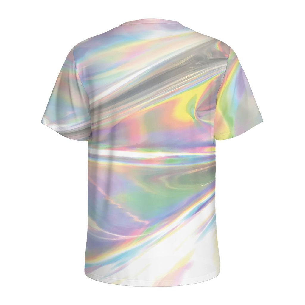 Holographic Art Print Men's Sports T-Shirt
