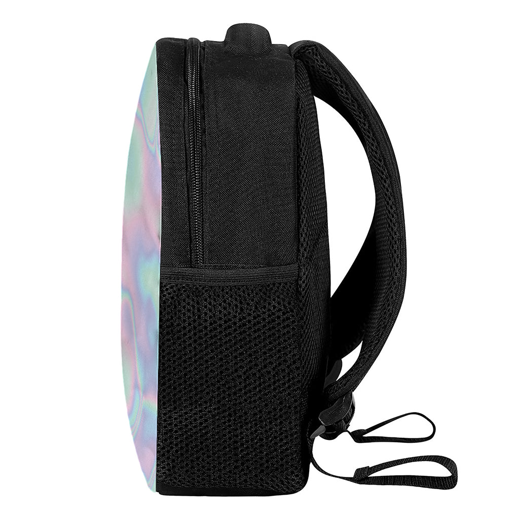 Holographic Waves Print Casual Backpack