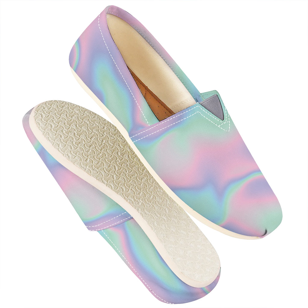 Holographic Waves Print Casual Shoes
